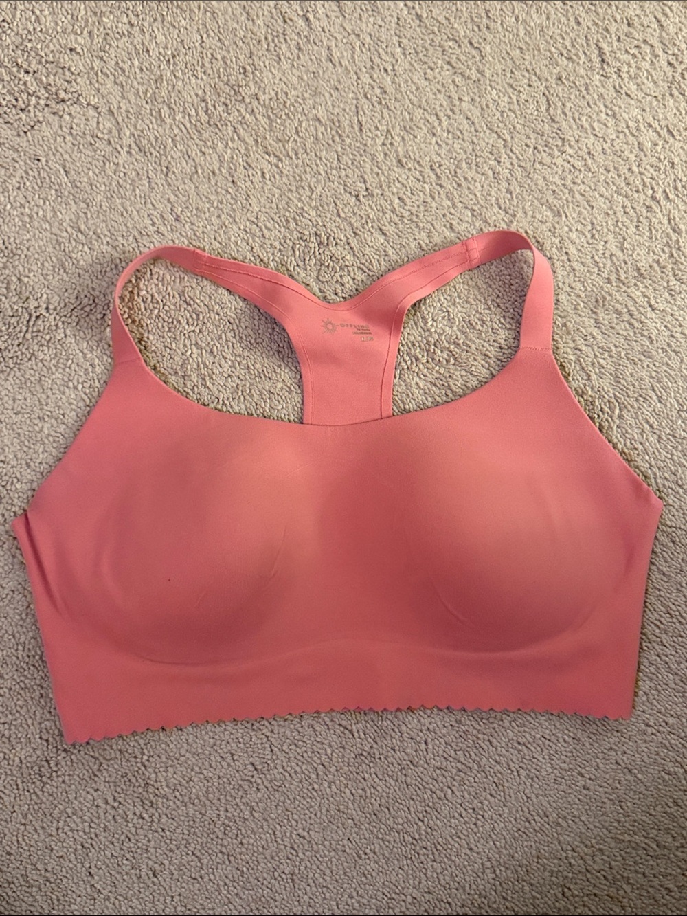 Offline Seamless Racerback Bralette - Coral Pink, XL